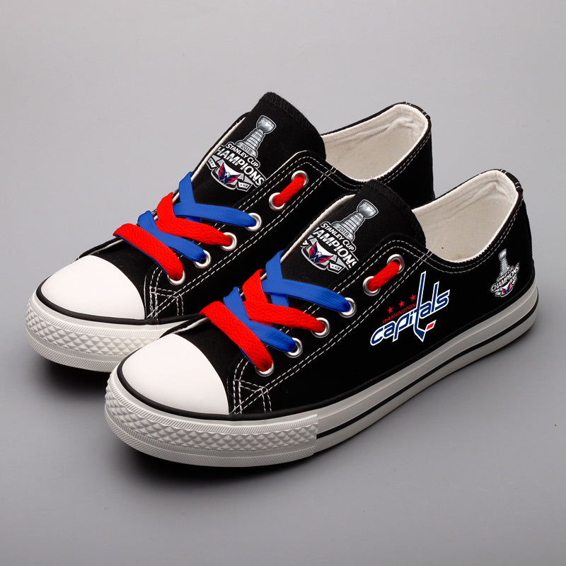 Washington Capitals Low Top Canvas Sport Sneakers Shoes For Men Women Fans