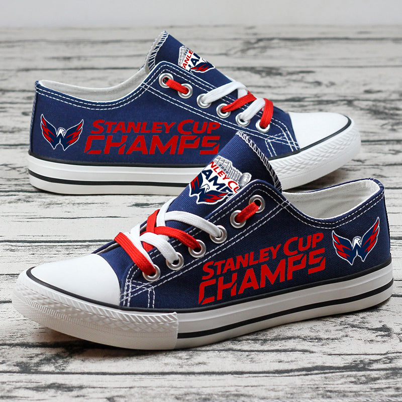 Washington Capitals Low Top Canvas Sport Sneakers Shoes For Men Women Fans