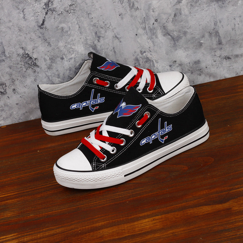 Washington Capitals Low Top Canvas Sport Sneakers Shoes For Men Women Fans