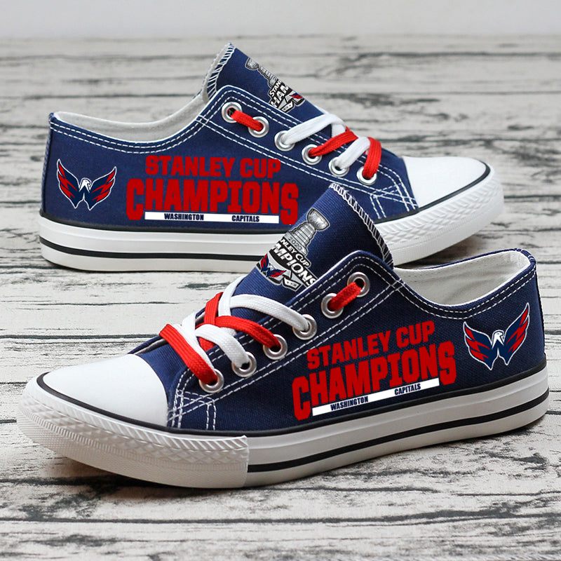 Washington Capitals Low Top Canvas Sport Sneakers Shoes For Men Women Fans