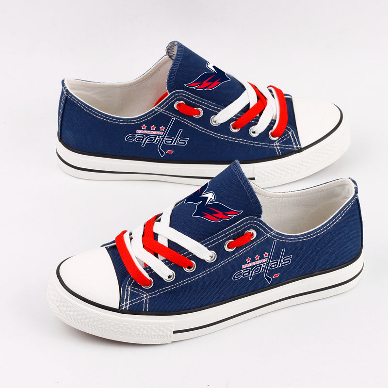 Washington Capitals Low Top Canvas Sport Sneakers Shoes For Men Women Fans