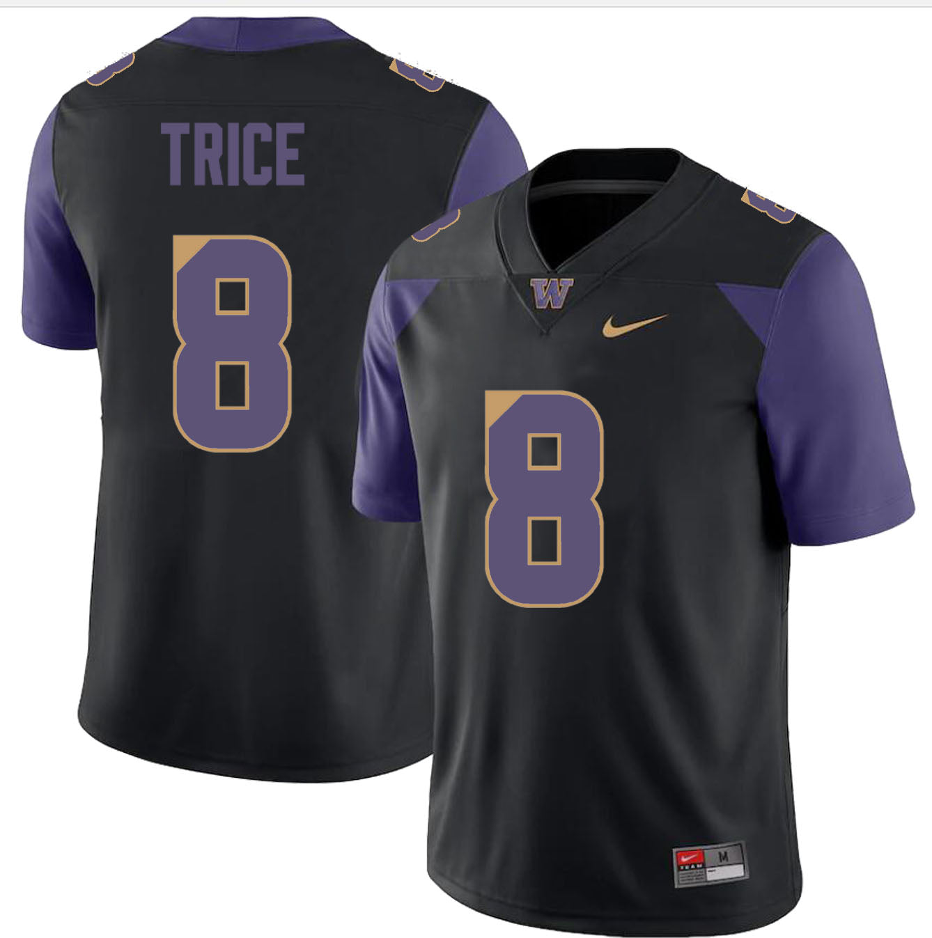 Washington Huskies Bralen Trice Jersey #8 College Football Premier Stitched