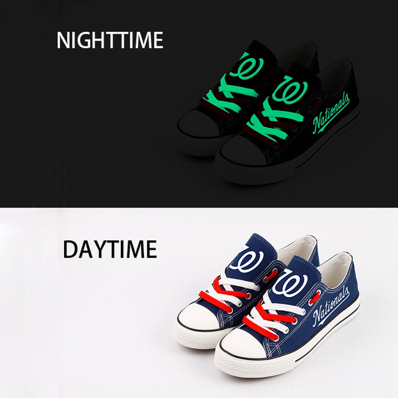 Washington Nationals Limited Print Low Top Canvas Shoes Sport Sneakers For Men Women Fans