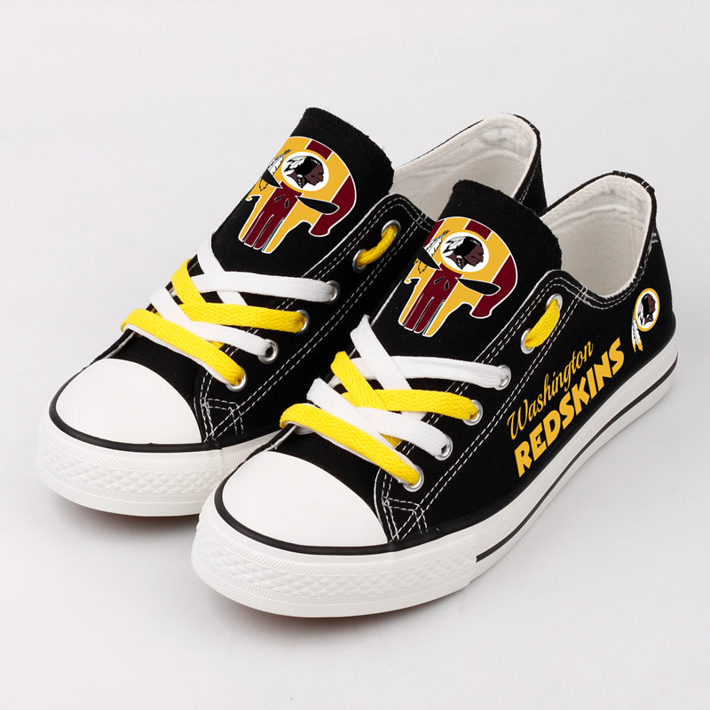 Washington Redskins Low Top Canvas Sport Sneakers Shoes For Men Women Fans