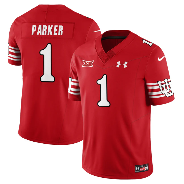 Wayshawn Parker Jersey #1 Utah Football 2025 Dark Mode Limited Stitched