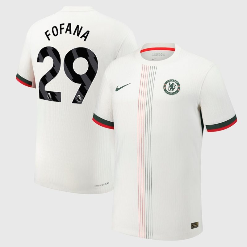 Wesley Fofana 29 Chelsea 2025-26 Away Jersey – White