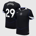 Wesley Fofana 29 Chelsea 2025-26 Third Match Jersey – Black
