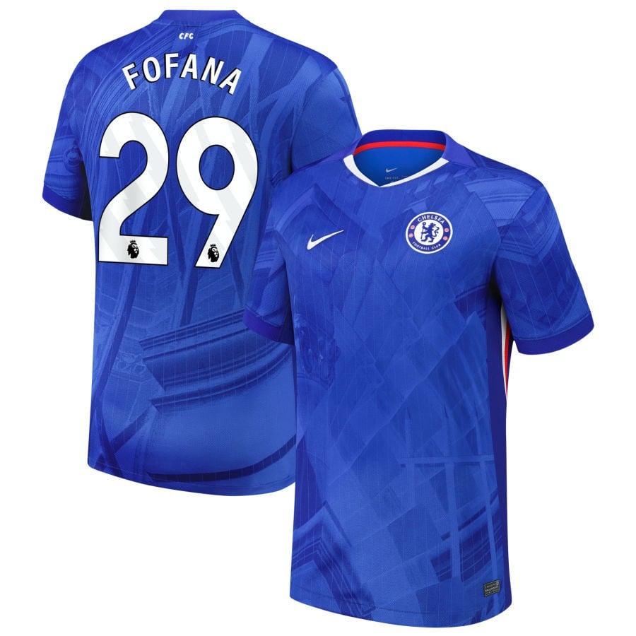 Wesley Fofana #29 Chelsea 2025-26 Home Match Jersey – Blue