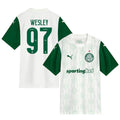 Wesley Lima #97 Palmeiras 2025-26 Away Match Jersey – White