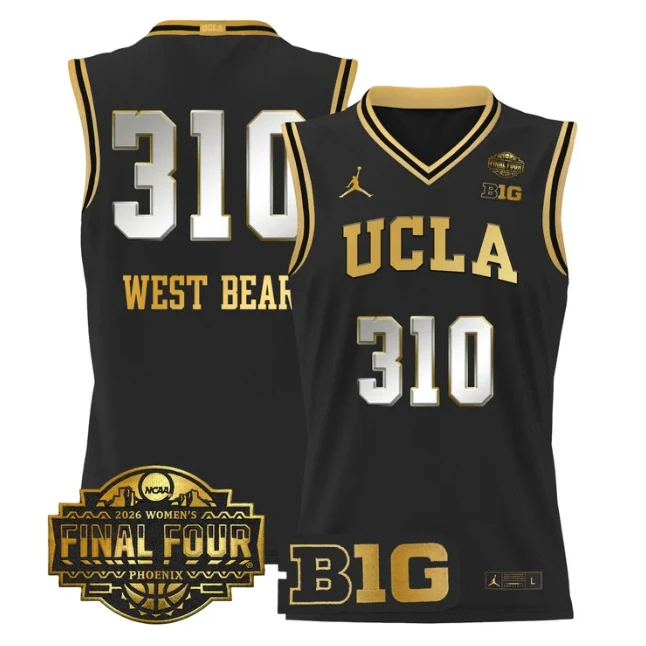 West Bear Jersey #310 UCLA Bruins 2026 Final Four Patch Stitched