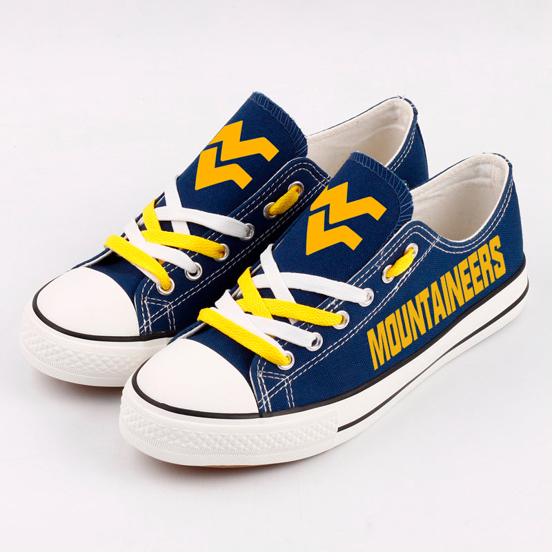 West Virginia Mountaineers Sport Sneakers Shoes For Men Women Fans