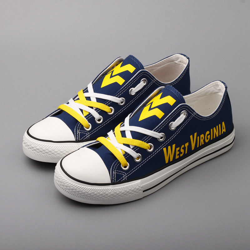 West Virginia Mountaineers Sport Sneakers Shoes For Men Women Fans