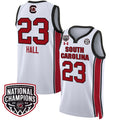 Bree Hall Jersey #23 South Carolina Gamecocks Basketball 2024 National Champions All Stitched White