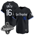 Will Smith Jersey #16 Los Angeles Dodgers Gothic Edition Vapor Premier Stitched