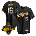 Will Smith Jersey #16 Dodgers Gold Collection Premier Stitched