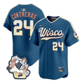 William Contreras Jersey 24 Milwaukee Brewers 2026 City Connect Premier Stitched