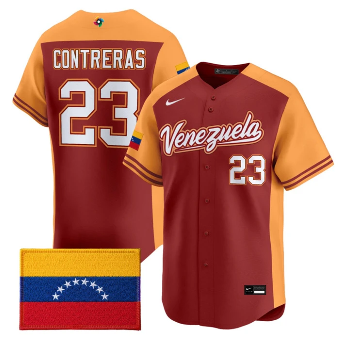 William Contreras Jersey #23 Venezuela  World Baseball Classic 2026 Stitched