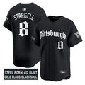 Willie Stargell Jersey #8 Pittsburgh Pirates Gothic Steel City Stitched