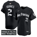 Willy Adames Jersey #2 San Francisco Giants Gothic Fog Edition Stitched