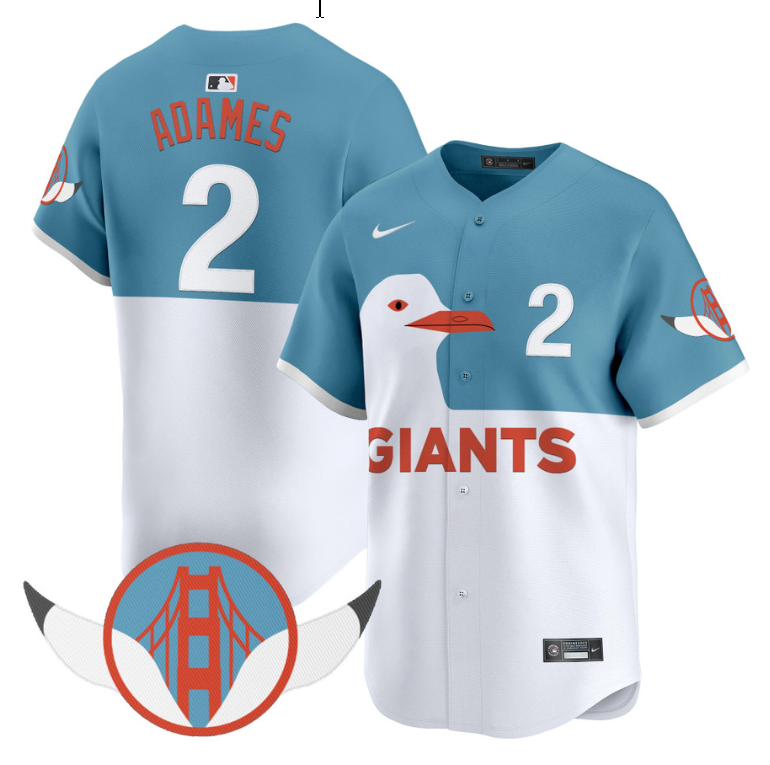 Willy Adames Jersey #2 San Francisco Giants 2025 City Connect Vapor Premier Elite Stitched