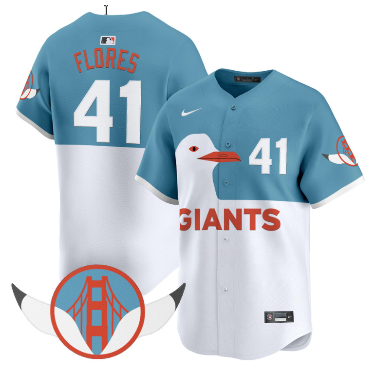 Wilmer Flores Jersey #41 San Francisco Giants 2025 City Connect Vapor Premier Elite Stitched