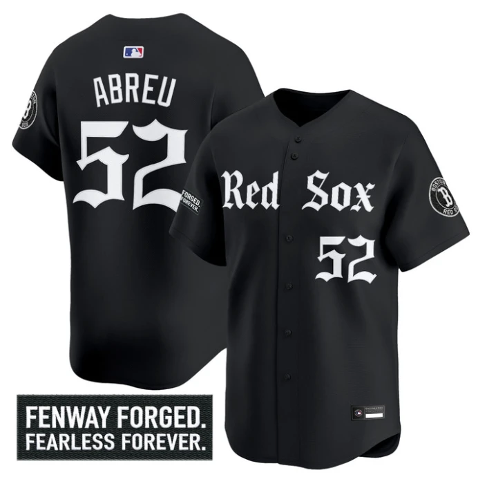 Wilyer Abreu Jersey #52 Boston Red Sox Gothic Edition Premier Stitched