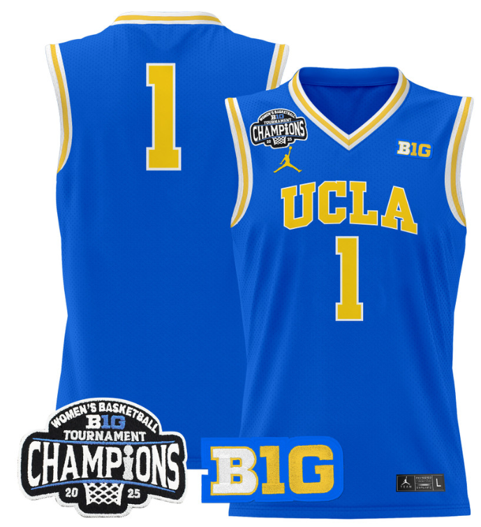 Women's Team Jersey UCLA Bruins 2025 Champions Basketball Stitched Royal