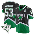 Wyatt Johnston Jersey #53 Dallas Stars 99 Throwback Football Style Stitched