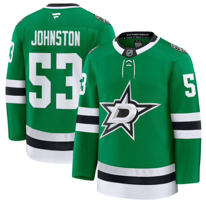 Wyatt Johnston Jersey #53 Dallas Stars Premium All Stitched Black