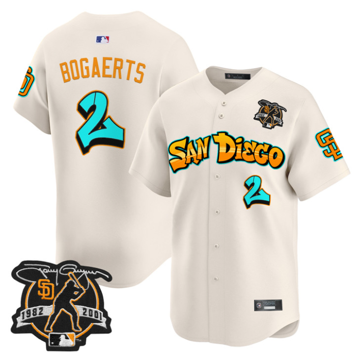 Xander Bogaerts Jersey #2 San Diego Padres Graffiti Barrio Edition