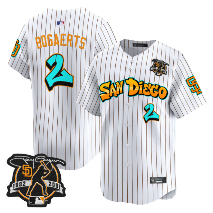 Xander Bogaerts Jersey #2 San Diego Padres Graffiti Barrio Edition