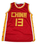 Yao Ming Jersey #13 Team China Basketball Sewn Red