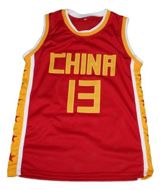 Yao Ming Jersey #13 Team China Basketball Sewn Red