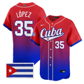 Yoan López Jersey #35 Cuba World Baseball Classic 2026 Stitched