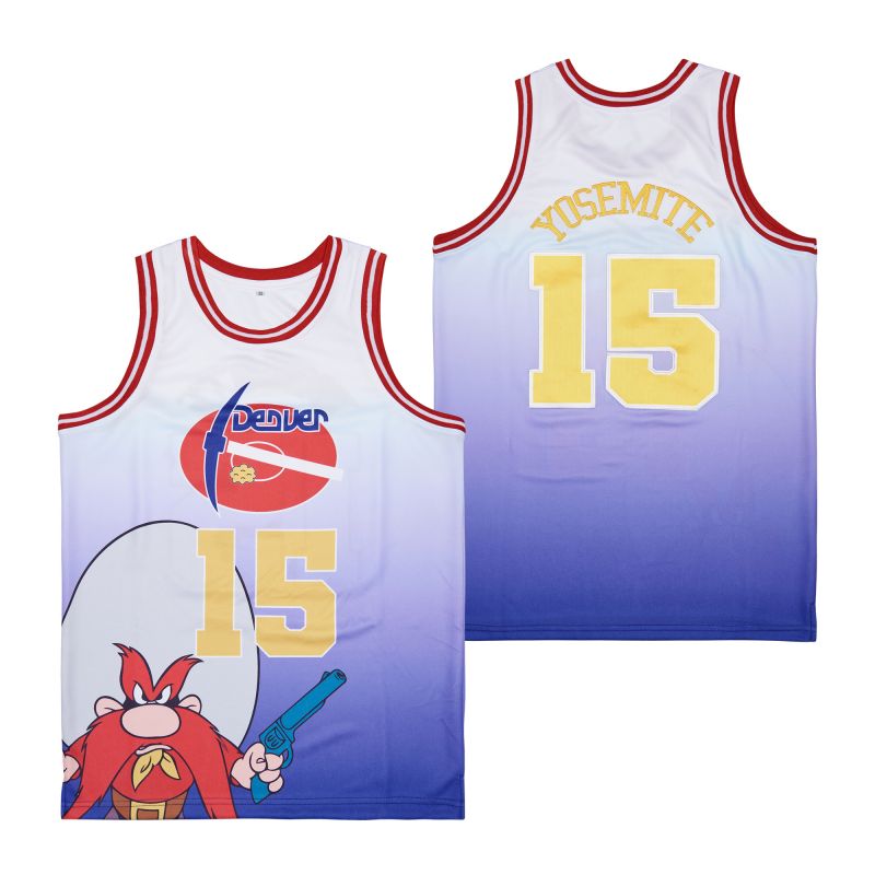 Yosemite #15 Sam Denver Movie Basketball Jersey