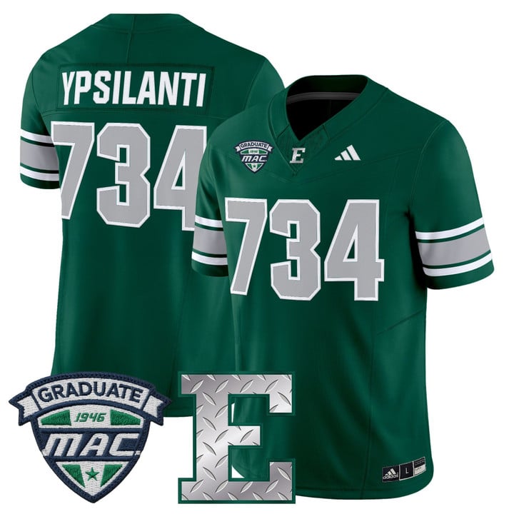 Ypsilanti Jersey #734 Eastern Michigan Eagles 2025 Limited Stitched