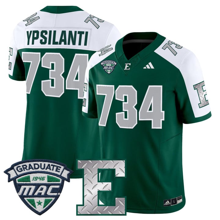 Ypsilanti Jersey #734 Eastern Michigan Eagles 2025 Limited Stitched
