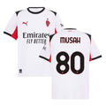 Yunus Musah 80 AC Milan 2025-26 Away Men Jersey – White