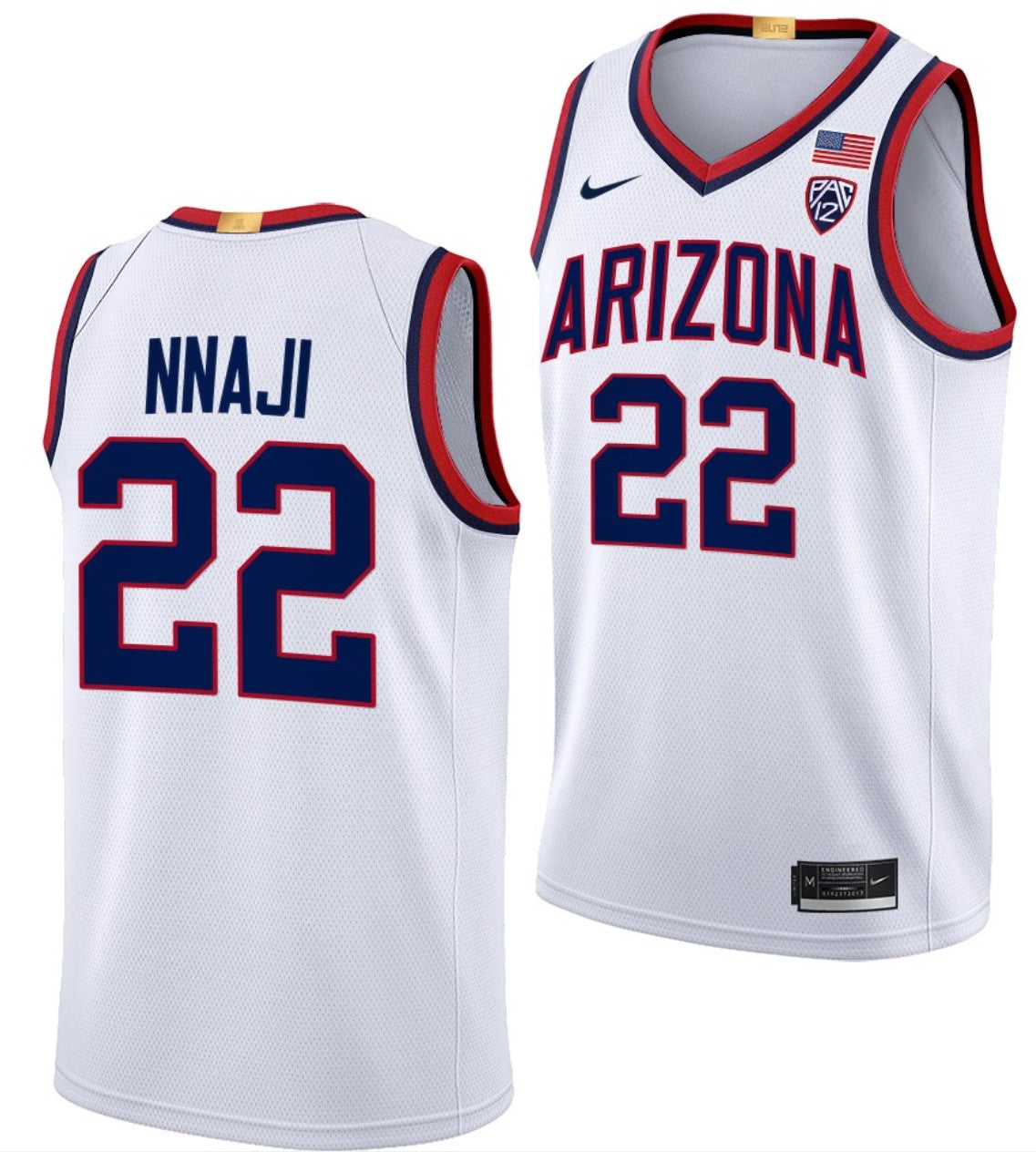 Zeke Nnaji Jersey Arizona Wildcats College Basketball Limited #22