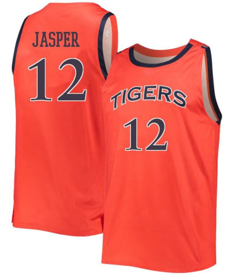 Zep Jasper Jersey Auburn Tigers College Basketball #12