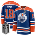 Zach Hyman Jersey #18 Edmonton Oilers 2025 Stanley Cup Final Stitched Away