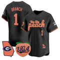 Zachariah Branch Jersey #1 Georgia Bulldogs The Big Peach Baseball Stitched