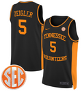 Zakai Zeigler Jersey #5 Tennessee Vols 2024 Swingman Basketball Black