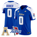 Zion Booker Jersey #0 Tulsa Golden Hurricane 2025 Vapor Stitched Royal Alter