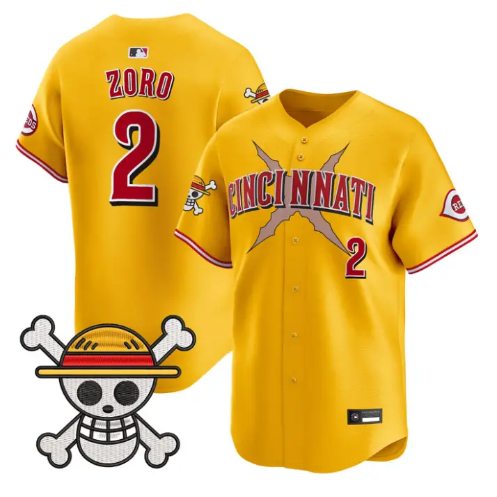 Zoro Jersey #2 Cincinnati Reds One Piece Vapor Premier Stitched