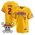 Zoro Jersey #2 Cincinnati Reds One Piece Vapor Premier Stitched