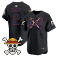 Zoro Jersey #2 New York Mets One Piece Premier Stitched