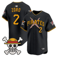 Zoro Jersey #2 Pittsburgh Pirates One Piece Vapor Premier Stitched