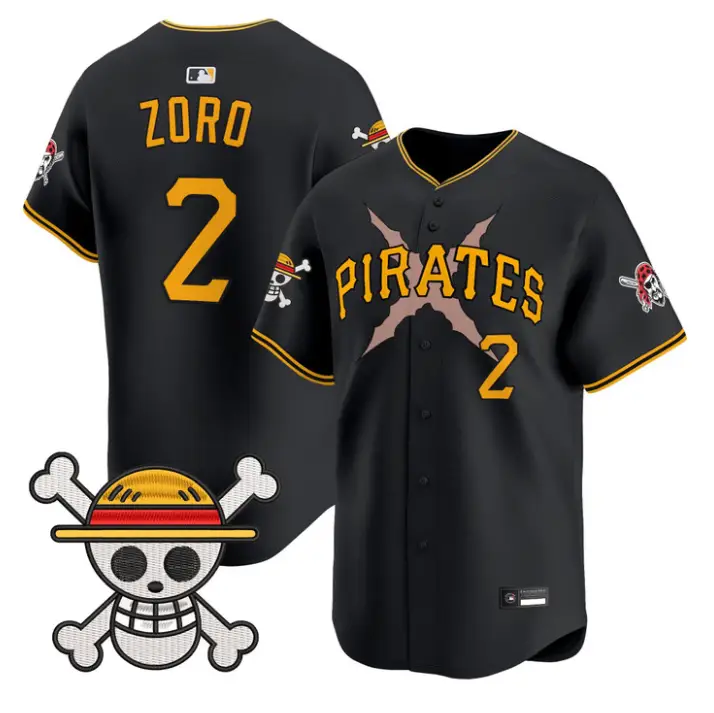 Zoro Jersey #2 Pittsburgh Pirates One Piece Vapor Premier Stitched