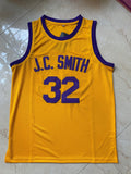 Earl Manigault #32 JC Smith Streetball Movie Basketball Jersey Yellow